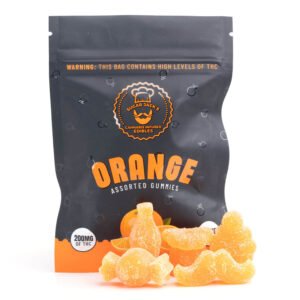 200mg THC Assorted Orange Gummies (Sugar Jack's) | Herb Approach