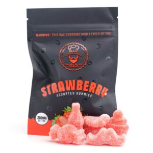 200mg THC Assorted Strawberry Gummies (Sugar Jack's) | Herb Approach