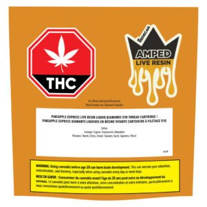 amped live resin blend pineapple express cartridge 2