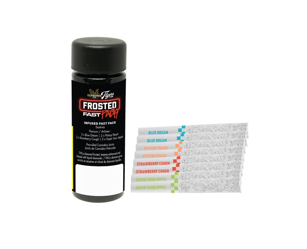 FROSTED FLYERS FAST PACK INFUSED PRE-ROLLS frosted flyers fast pack infused pre rolls 2