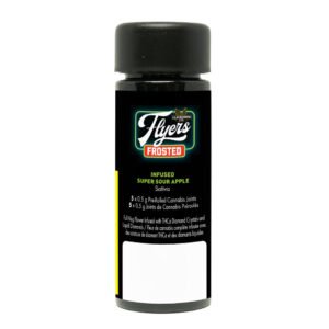 FROSTED FLYERS SUPER SOUR APPLE INFUSED PRE-ROLLS 2 frosted flyers super sour apple infused pre rolls 2