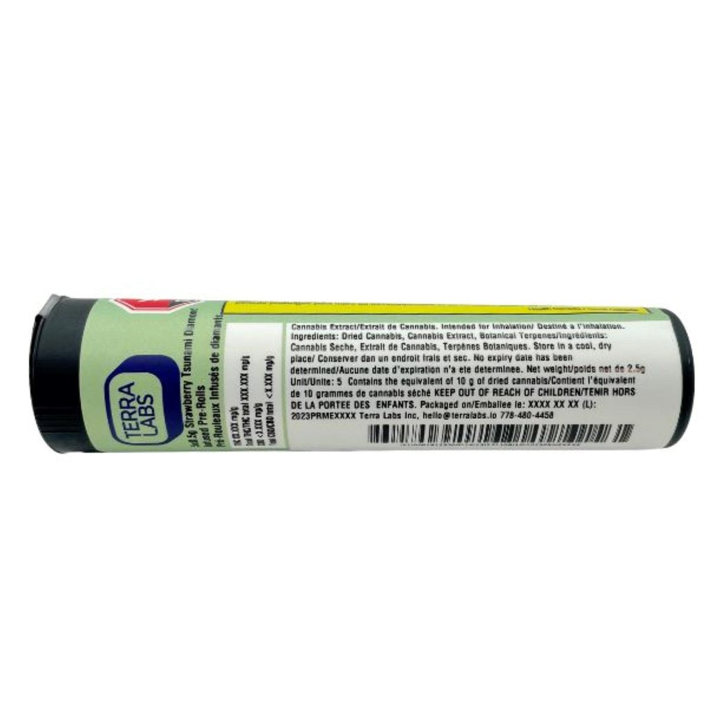 STRAWBERRY TSUNAMI DIAMOND INFUSED PRE-ROLLS strawberry tsunami diamond infused pre rolls 2